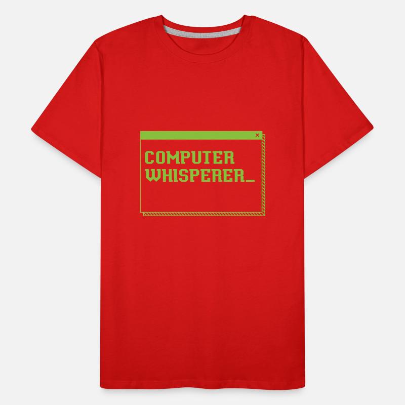 Computer Whisperer Information Technology Männer Premium Bio T-Shirt