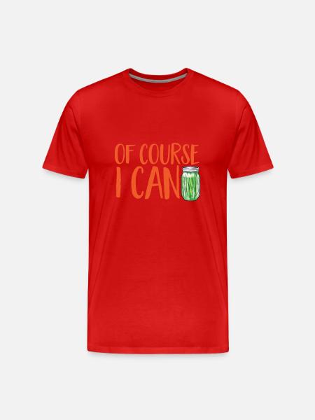 Einmachen Einkochen Lebensmitteln Konservieren - Männer Premium Bio T-Shirt - Rot