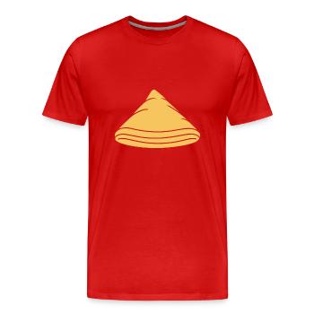 Crêpes Bretagne humour crêpe - T-shirt bio Premium Homme - rouge - Devant - Damien (186cm)