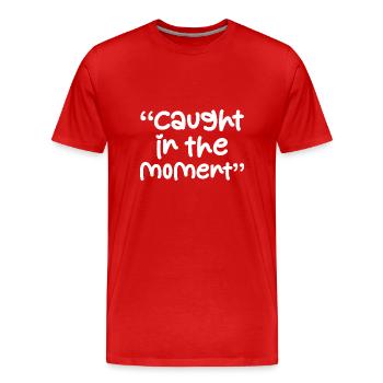 Lyrics Music Lovers Songwriters Music Festival - Men's Premium Organic T-Shirt - red - Front - Damien (186cm)