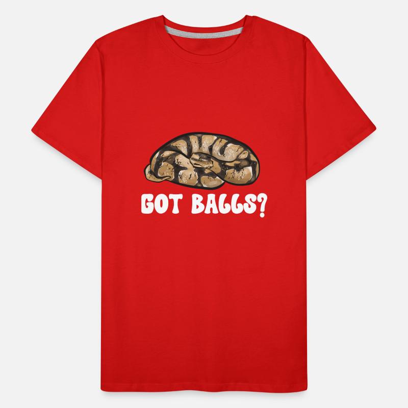 Ball Python Snake King Python T-shirt bio Premium Homme