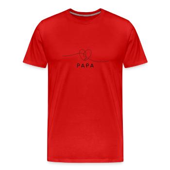 Dad - Men's Premium Organic T-Shirt - red - Front - Damien (186cm)