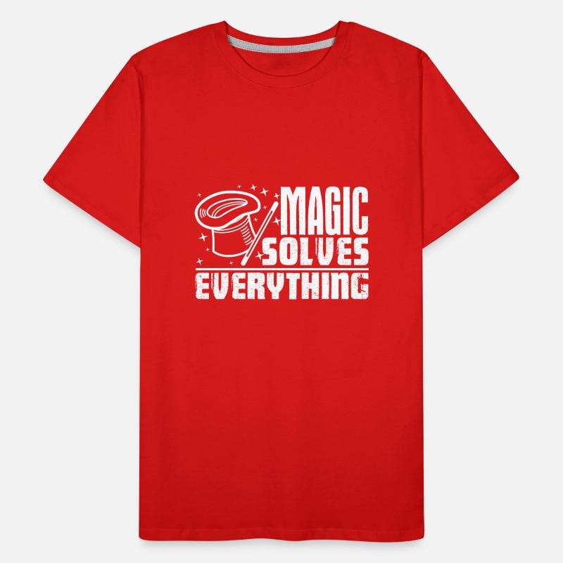 Magician Magic Solves Everything Men's Premium Organic T-Shirt