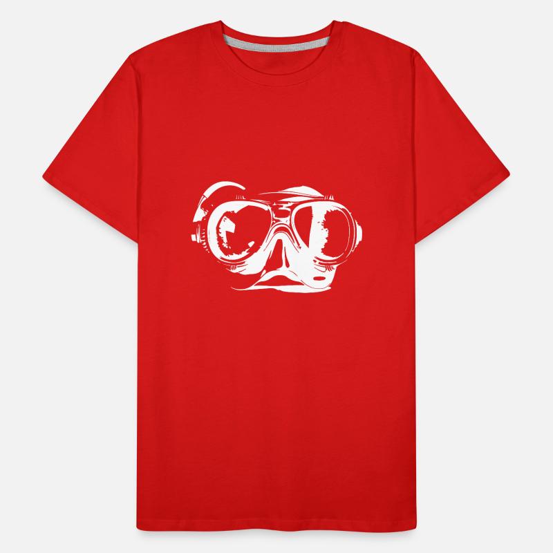 Symboles de plongée Goggles T-shirt bio Premium Homme