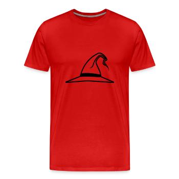 chapeau magique - T-shirt bio Premium Homme - rouge - Devant - Damien (186cm)