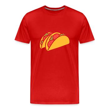 Tacos - Männer Premium Bio T-Shirt - Rot - Vorne - Damien (186cm)