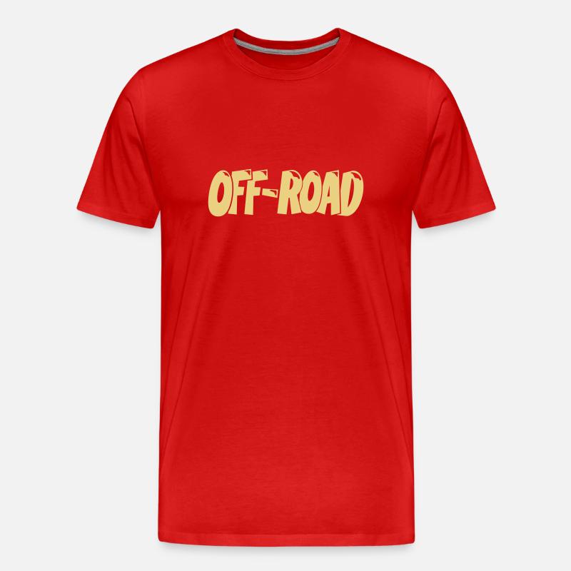 Off-Road 4x4 4Wheel T-Shirt - Männer Premium Bio T-Shirt - Rot