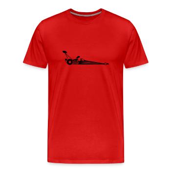 Race Dragster - Männer Premium Bio T-Shirt - Rot - Vorne - Damien (186cm)