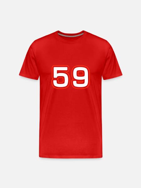 Symbole numérique 59 - T-shirt bio Premium Homme - rouge