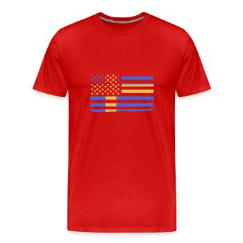 Schweden Schwedisch - Männer Premium Bio T-Shirt - Rot - Vorne - Damien (186cm)
