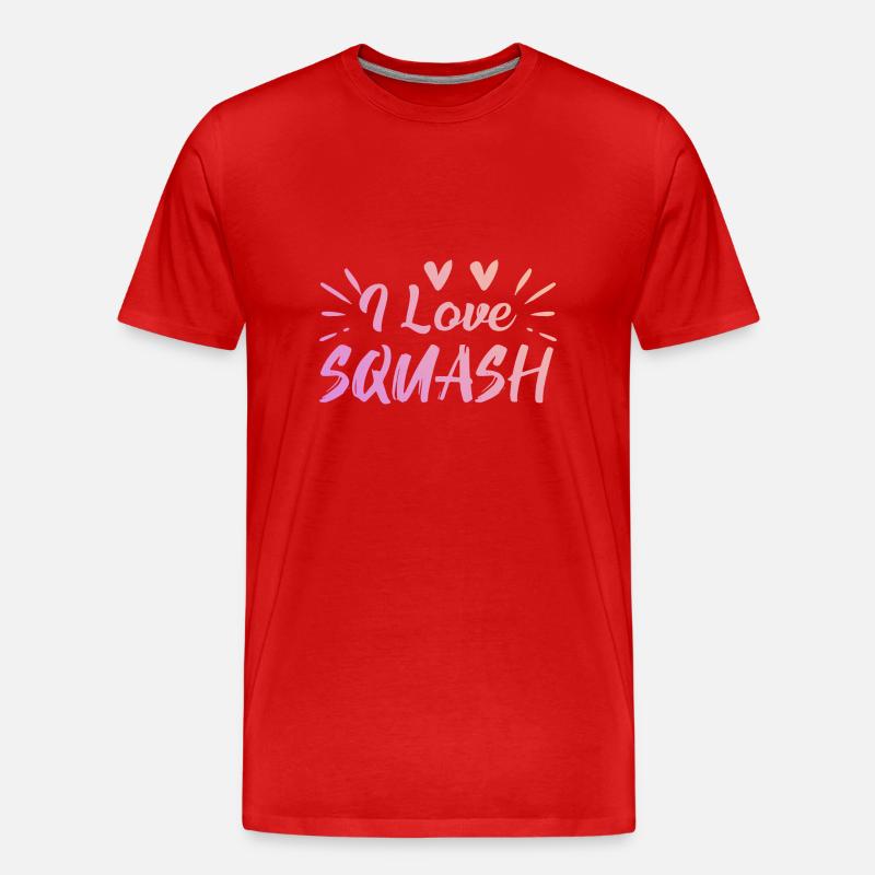 J’adore le squash - T-shirt bio Premium Homme - rouge