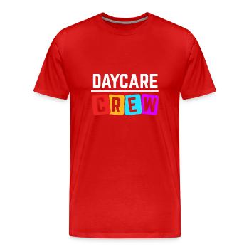 Éducation maternelle Éducateur Éducateur - T-shirt bio Premium Homme - rouge - Devant - Damien (186cm)