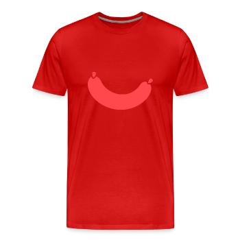Merguez - Men's Premium Organic T-Shirt - red - Front - Damien (186cm)