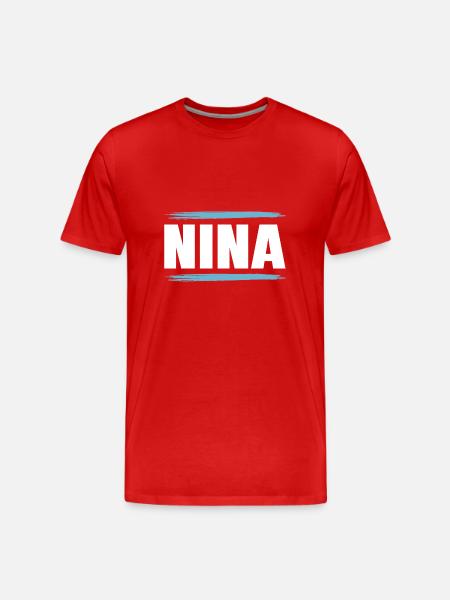 Nina - Men's Premium Organic T-Shirt - red