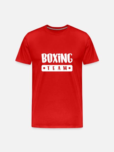 Boxing Team - Men's Premium Organic T-Shirt - red