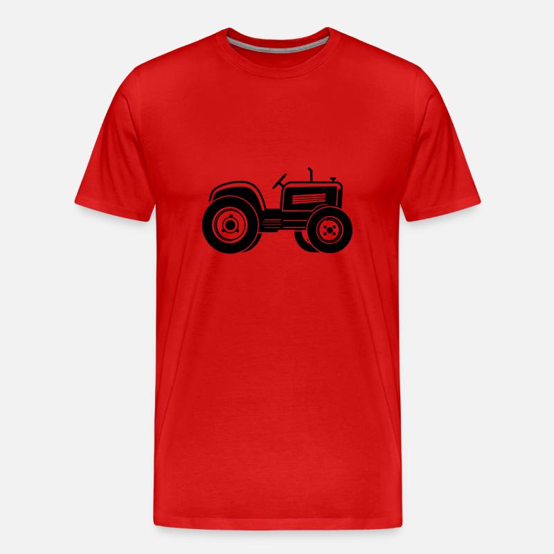 Traktor - Männer Premium Bio T-Shirt - Rot