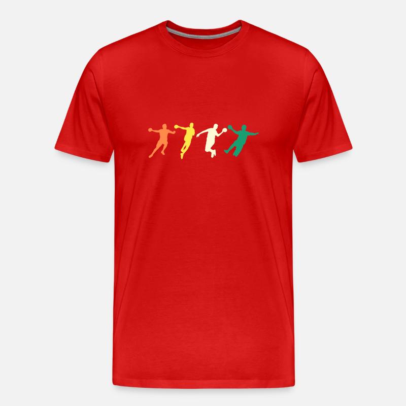 Handballer Evolution Handball - Männer Premium Bio T-Shirt - Rot