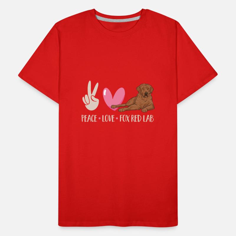 Foxred Labrador Fox Red Labrador Retriever Men's Premium Organic T-Shirt
