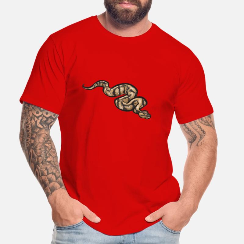 Ball Python Schlange Königspython Männer Premium Bio T-Shirt