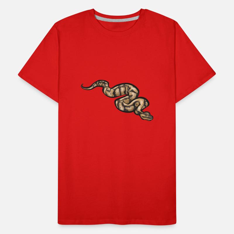 Ball Python Snake King Python Men's Premium Organic T-Shirt