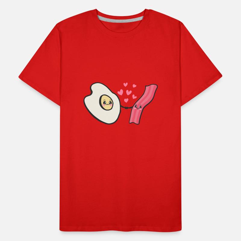 Bacon Eggs Brunch Breakfast Eggs and Bacon Men's Premium Organic T-Shirt