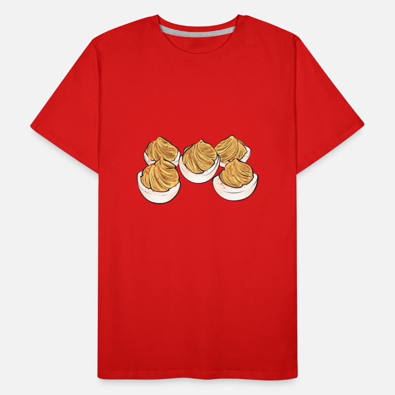 Stuffed Eggs Deviled Eggs Men's Premium Organic T-Shirt
