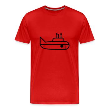 U-Boot-Boot - Männer Premium Bio T-Shirt - Rot - Vorne - Damien (186cm)