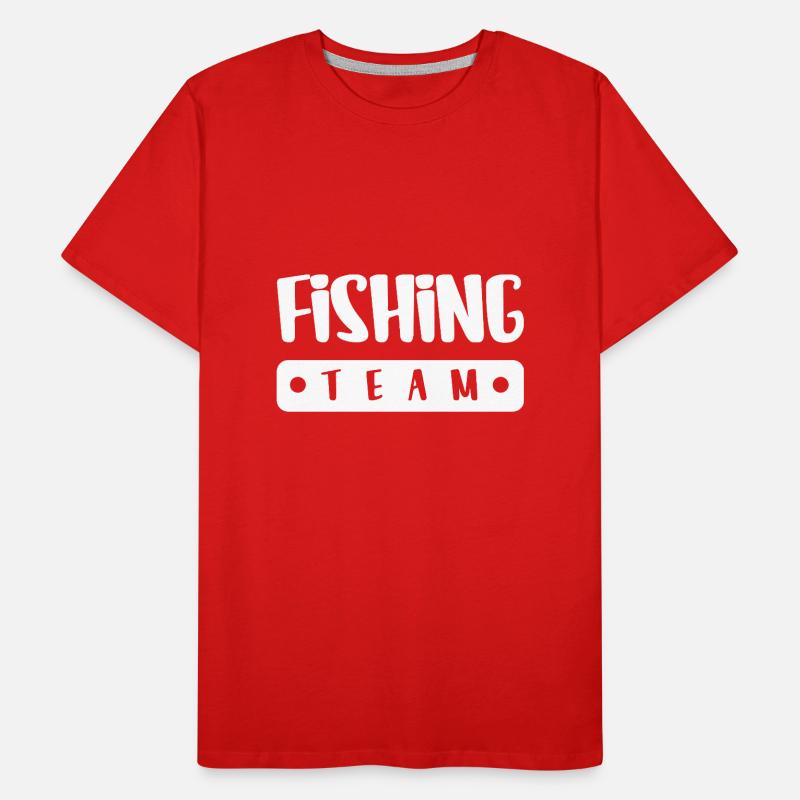 Équipe de pêche T-shirt bio Premium Homme