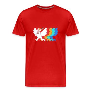 Papillon de nuit - T-shirt bio Premium Homme - rouge - Devant - Damien (186cm)