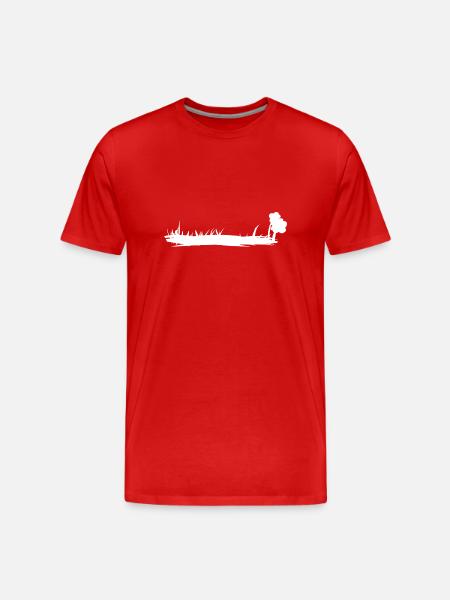 Soil Symbol Flower - Men's Premium Organic T-Shirt - red