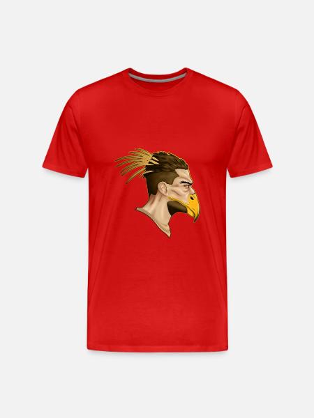 Man of Prey - Men's Premium Organic T-Shirt - red