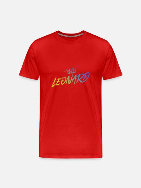 Leonard - Männer Premium Bio T-Shirt - Rot