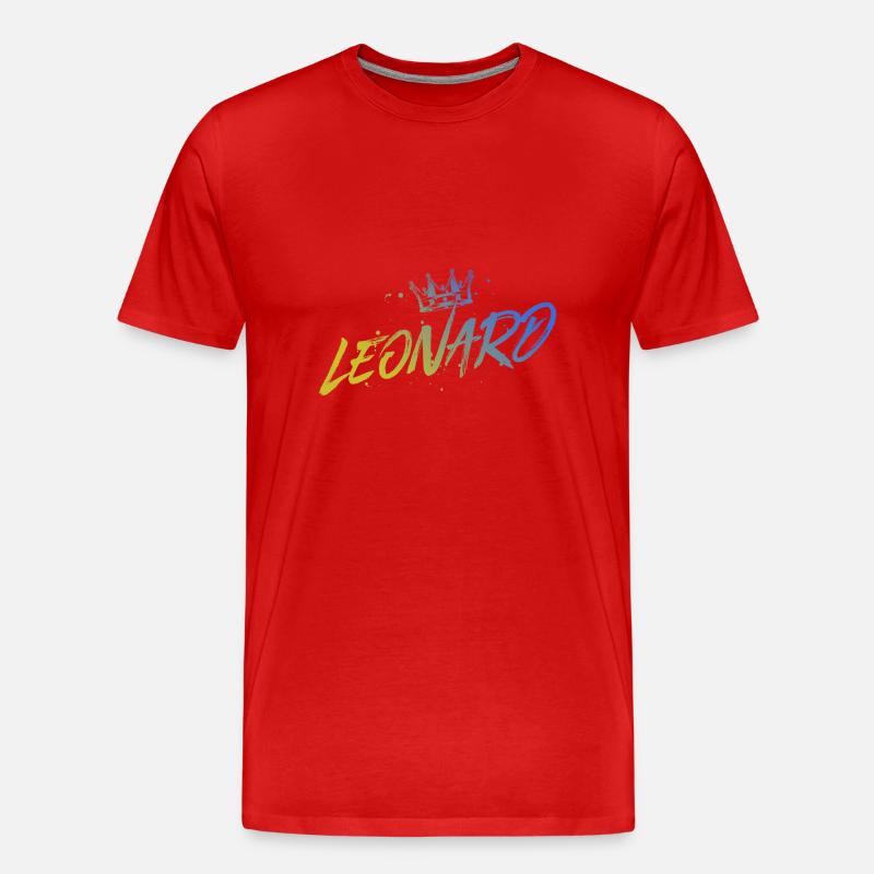 Leonard - Männer Premium Bio T-Shirt - Rot