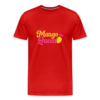 Mango Frucht Mango - Männer Premium Bio T-Shirt - Rot - Vorne - Damien (186cm)