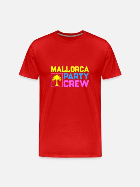 Mallorca Party Crew - Men's Premium Organic T-Shirt - red