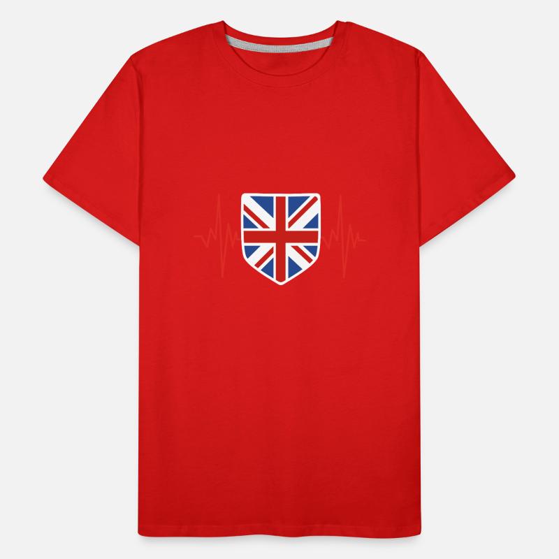 England heartbeat Men's Premium Organic T-Shirt