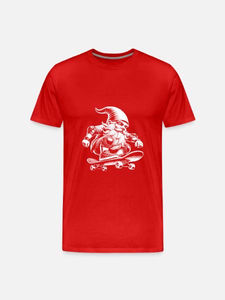 Skateboard - Männer Premium Bio T-Shirt - Rot