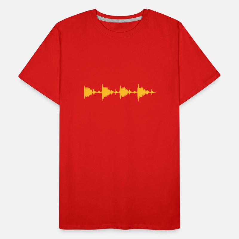 Waveform - Sample - Drumloop T-shirt bio Premium Homme