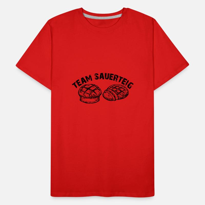 Team Sauerteig - selber backen ist die Devise Männer Premium Bio T-Shirt