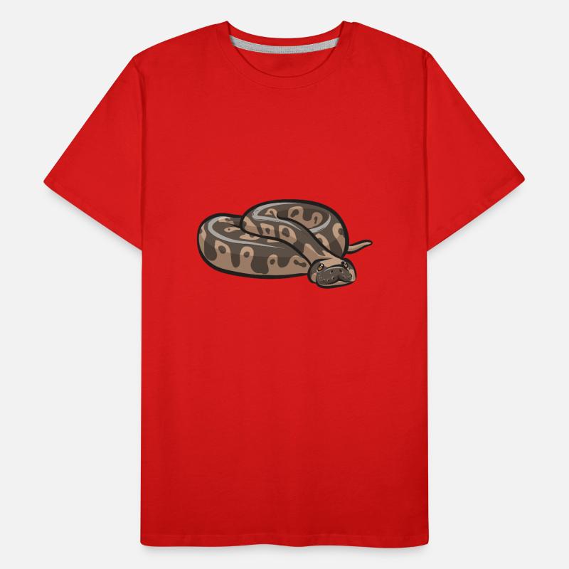 Ball Python Schlange Königspython Männer Premium Bio T-Shirt