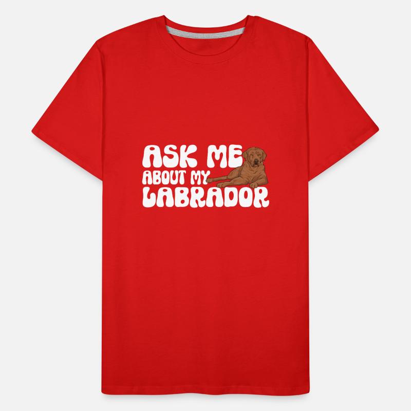Foxred Labrador Fox Red Labrador Retriever Men's Premium Organic T-Shirt