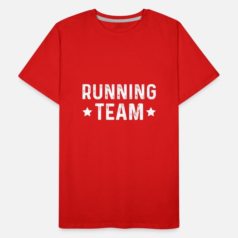 Équipe de course à pied T-shirt bio Premium Homme