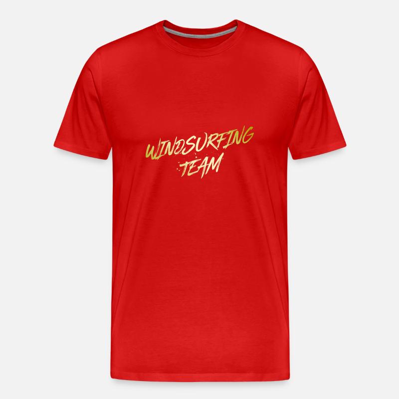 Windsurfing Team - Männer Premium Bio T-Shirt - Rot