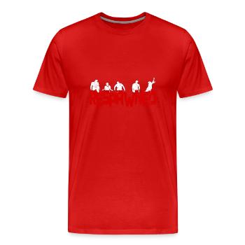 Jeux de zombies réapparus - T-shirt bio Premium Homme - rouge - Devant - Damien (186cm)