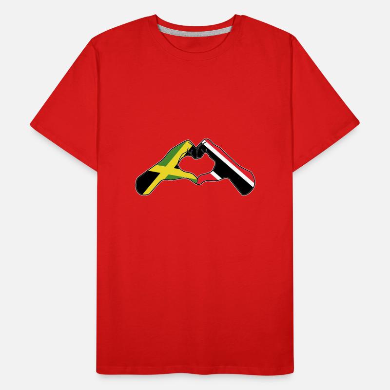 Drapeau de Trinité-et-Tobago T-shirt bio Premium Homme