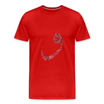 vav ebru 18 - Men's Premium Organic T-Shirt - red - Front - Damien (186cm)