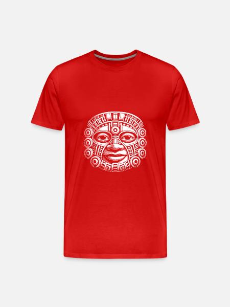 Mask - Men's Premium Organic T-Shirt - red