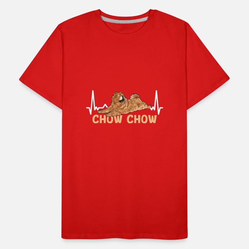 Chow Chow Hund Männer Premium Bio T-Shirt