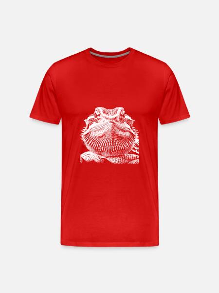 Dragon barbu - T-shirt bio Premium Homme - rouge