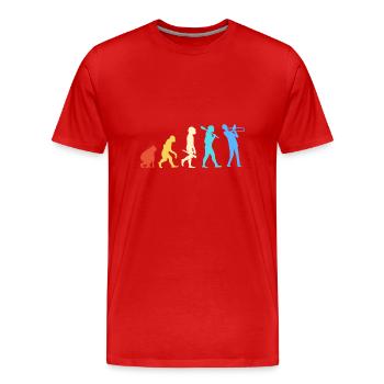 Trombone - T-shirt bio Premium Homme - rouge - Devant - Damien (186cm)